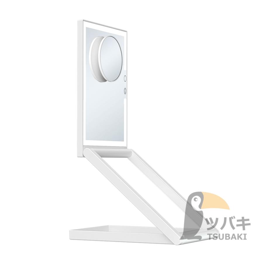 女優ミラー ledライト付き 卓上ミラー 10倍拡大鏡 8インチ USB