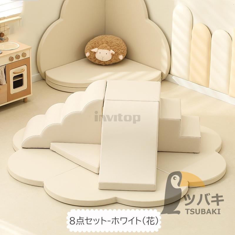 ソフトブロック 滑り台 おもちゃ日本育児 ふやせるアスレチック