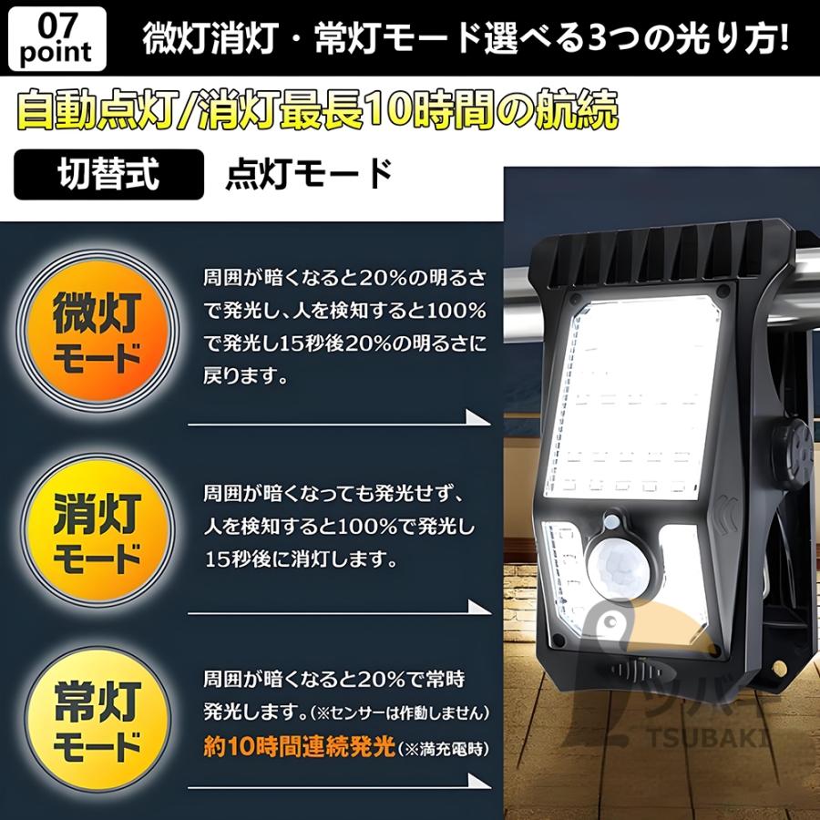 ソーラーライト 屋外 センサーライト 2個セット led人感センサー