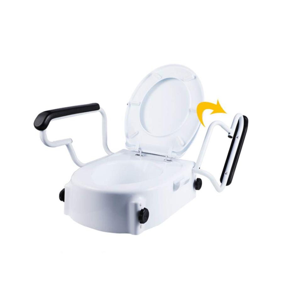 リバーシブルアームレスト付きトイレダブルオーライザーは、高齢者はレイズと低便座を、そしてA多機能トイレダブルオーライザーことができます