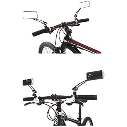 自転車ミラー リアビューミラー セーフティミラー バイク バックミラー 自転車ハンドルバーミラー スクエア型 左右セット マウンテンバイク用の柔軟で調整可能な｜store2byliu｜07