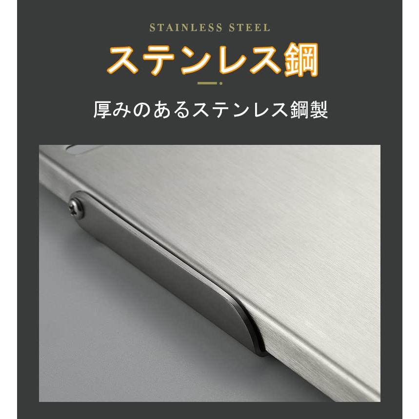 遮熱板 テーブル 折り畳み シングルバーナー用 テーブル アルミ アシスト遮熱テーブル １台多役 コンパクト 軽量 ソロキャンプ 専用収納袋付き｜store2byliu｜05