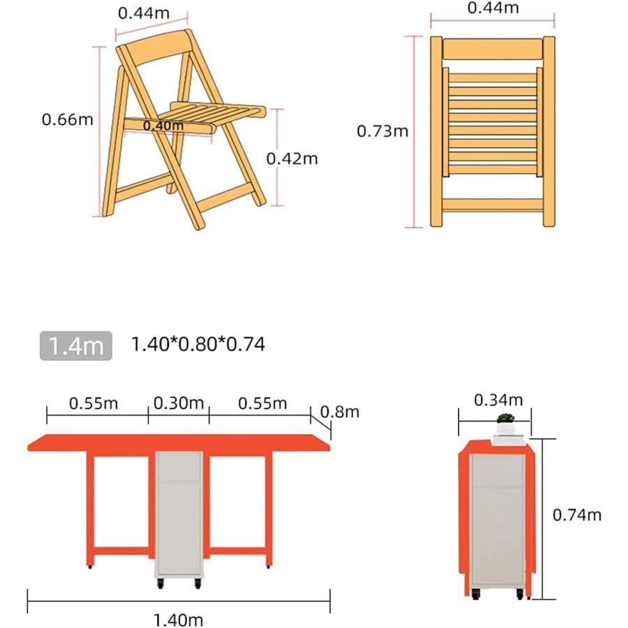 BD-230K テーブルセット テーブルセット 木目調折りたたみ式 BD-230K