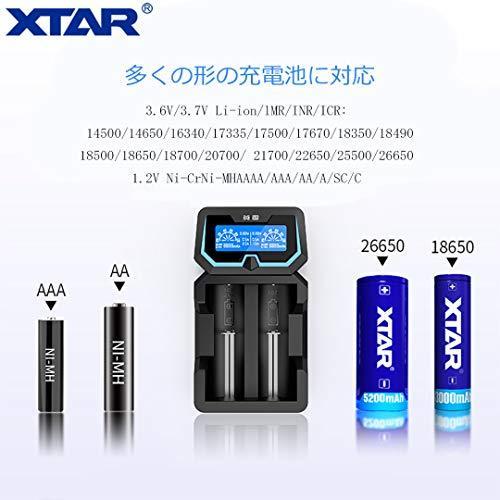 Xtar X2 リチウム充電器 電池充電器 3 6v 3 7vリチウムイオン電池 1 2v ニッケル水素電池 ニカド電池対応 バッテリー活性化機能 モバイルバッテリー Li Ion Ni M 新規購入