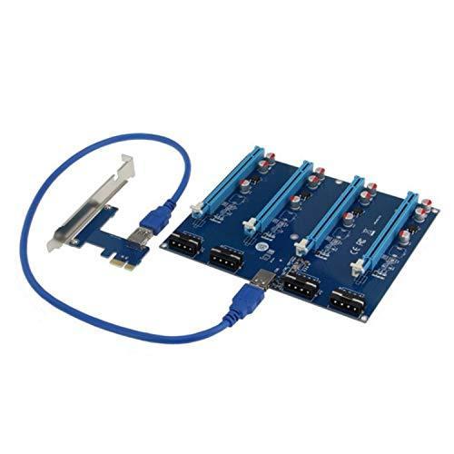 新品 Binogram PCI-Eアダプターカード PCコンピュータのコネクタ用 1X〜16Xスロットのカード 1〜4ライザーカード PCIe 拡張カード
