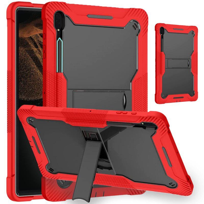 Miimall 汎用Galaxy Tab S8 Ultra ケース シリコン+PC Galaxy Tab S8 Ultra カバー ソフト