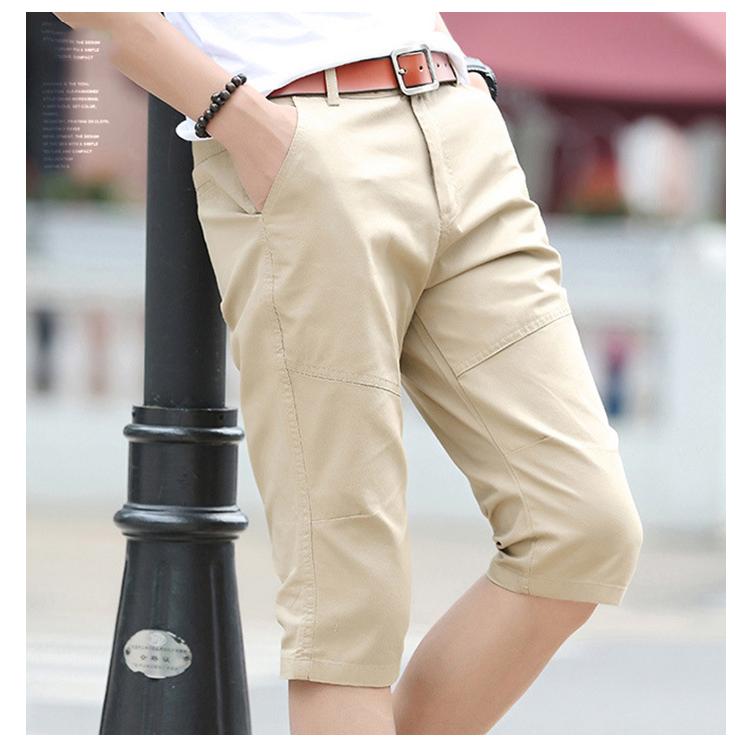 ハーフパンツ メンズ 夏 ７分丈 スリム ひざ下 ショートパンツ 無地 カジュアル 通学 大きいサイズ 半ズボン ストレート クロップド アメカジ サマーパンツ Halfpants 523 Store Ale 通販 Yahoo ショッピング
