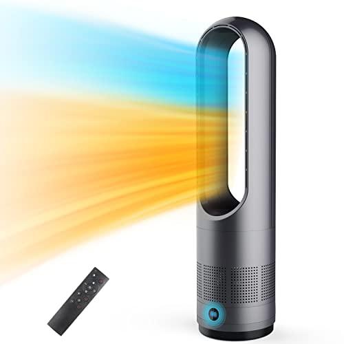 LRIO タワーファン 羽なし扇風機【冷暖房・羽根なし型】スリム扇風機  