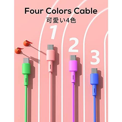 USB Type C ケーブル 【8本セット 1ｍ】タイプ C 充電ケーブル 急速充電 高速データ転送 断線防止 Samsung Galaxy S20/S10 Huawei P30 / P20 / P10 G｜storebambi｜04