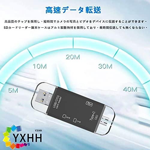 【2023新改良 YXHH 】SD カードリーダー 3in1 Type-C/Micro usb/USB メモリカードリーダー SD TF USB カメラアダプタ 変換 アダプタ 0TG機能 多機能｜storebambi｜04