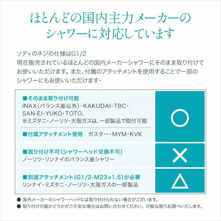 育毛サロン発 マイクロバブルシャワーヘッド バイオテック Sody ソディ シャワーヘッド 日本製 マイクロバブル ファインバブル 頭皮ケア 毛穴 節水 おうちケアの画像
