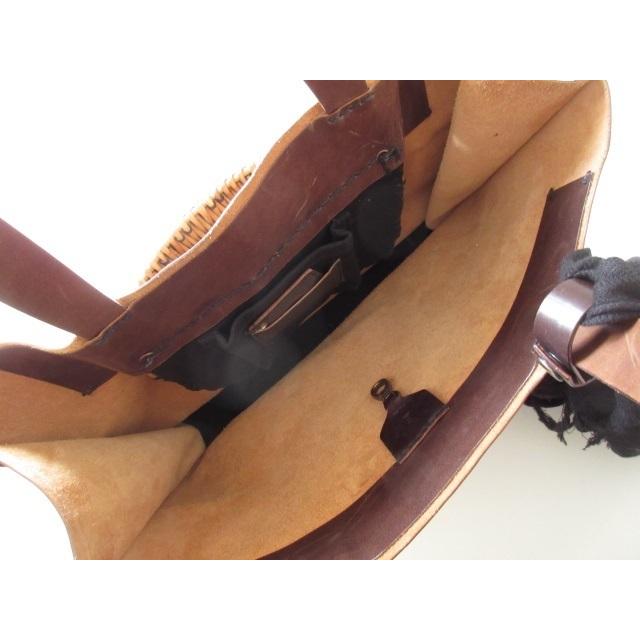 2017SS ebagos / エバゴス WHEN SLEEP ON THE LAWN ホースレザートート 