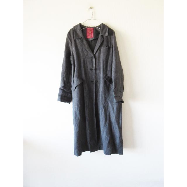 LISETTE / リゼッタ リネンチェスターコート 38 HERRINGBONE BLACK 
