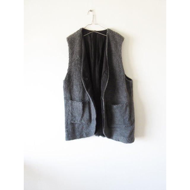 ネストローブ nest Robeウールボア ロングベストリバーシブル