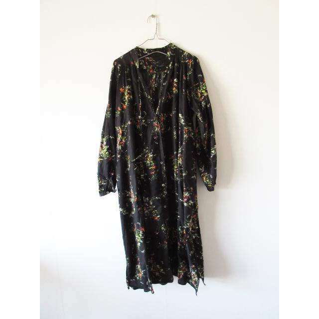 SACRA / サクラ 118200031 MULTI FLOWER ガウン 38 BLACK レディース  