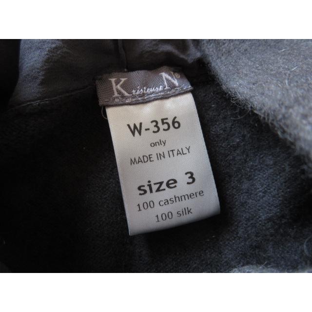 KristenseN DU NORD / クリステンセンドゥノルド W-356 cashmere hooded one-piece 3 CHARCOAL / カシミヤフードワンピース｜storeclocher｜08