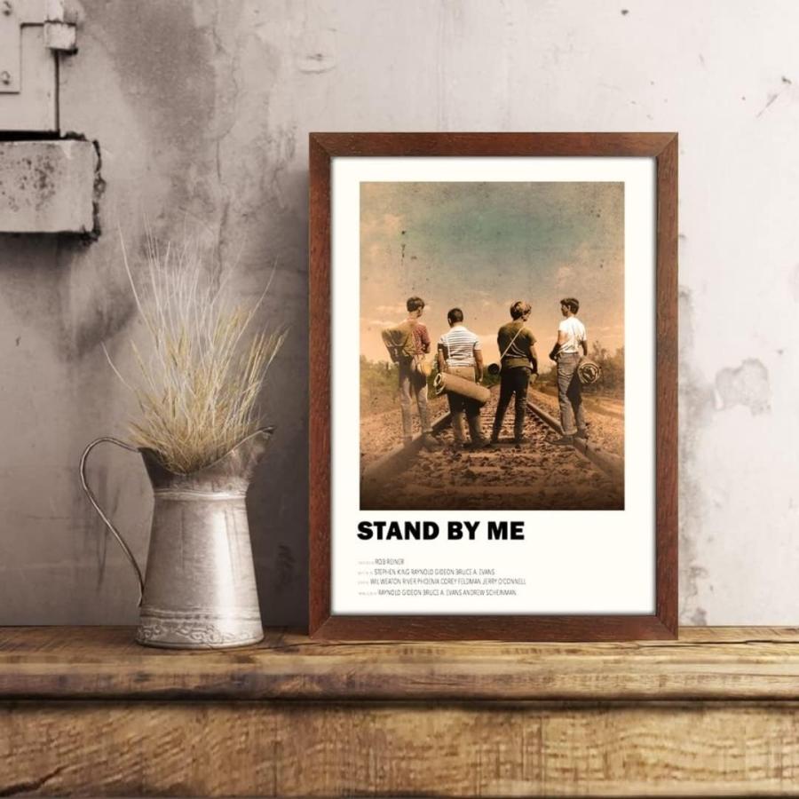 【額縁付き】Stand by Me スタンドバイミー A2 ポスター 新品 A4サイズ 絵画 アート 絵 アートポスター アートパネル 映画