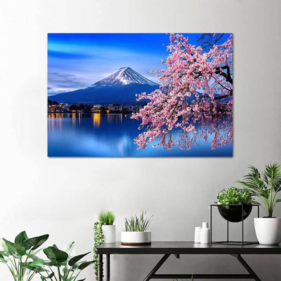 富士山 桜 木枠 壁掛け キャンバス 絵画 新品 現代アート 絵 富士山 桜 木枠 壁掛け キャンバス 絵画 新品 現代アート 絵