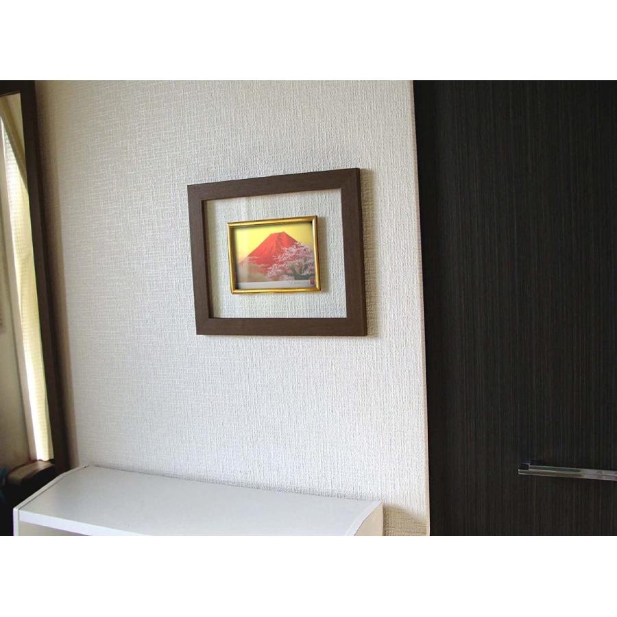 開運 赤富士 桜 富士山 額付き インテリア 絵 アート 赤富士桜 運気