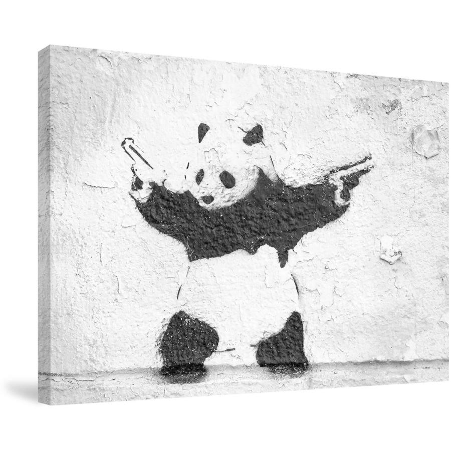 お洒落 パンダ 銃 現代アート 新品 モダンアート バンクシー アートパネル 絵画 壁掛け絵画 絵 40x50cm パンダの絵 A11 Store Cullinan 通販 Yahoo ショッピング