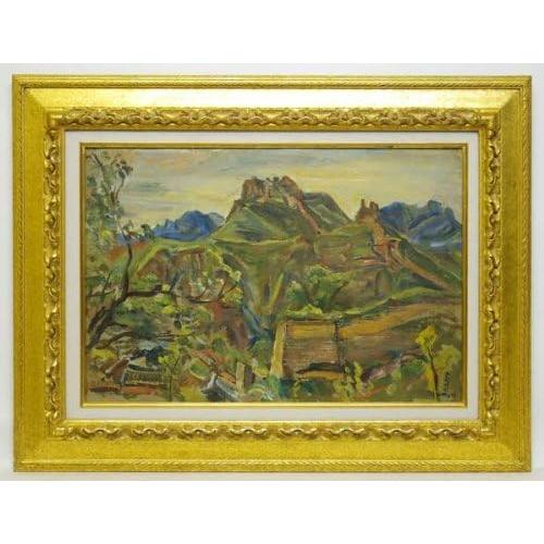 肉筆油彩画【現代風景画】直筆サインあり