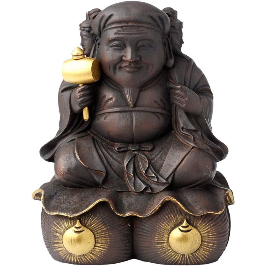 圓徳院公認 豊臣秀吉 三面大黒天 木製 大黒天 新品 縁起物 置き物 置物 運気上昇 金運アップ 開運招聘 毘沙門天 弁財天