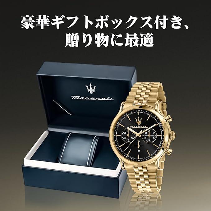 入手困難 新品 正規品 Maserati マセラティ 腕時計 メンズ 箱付き 箱入り ゴールド 金色 プレゼント ゴージャス 高級感 お洒落 公式の画像