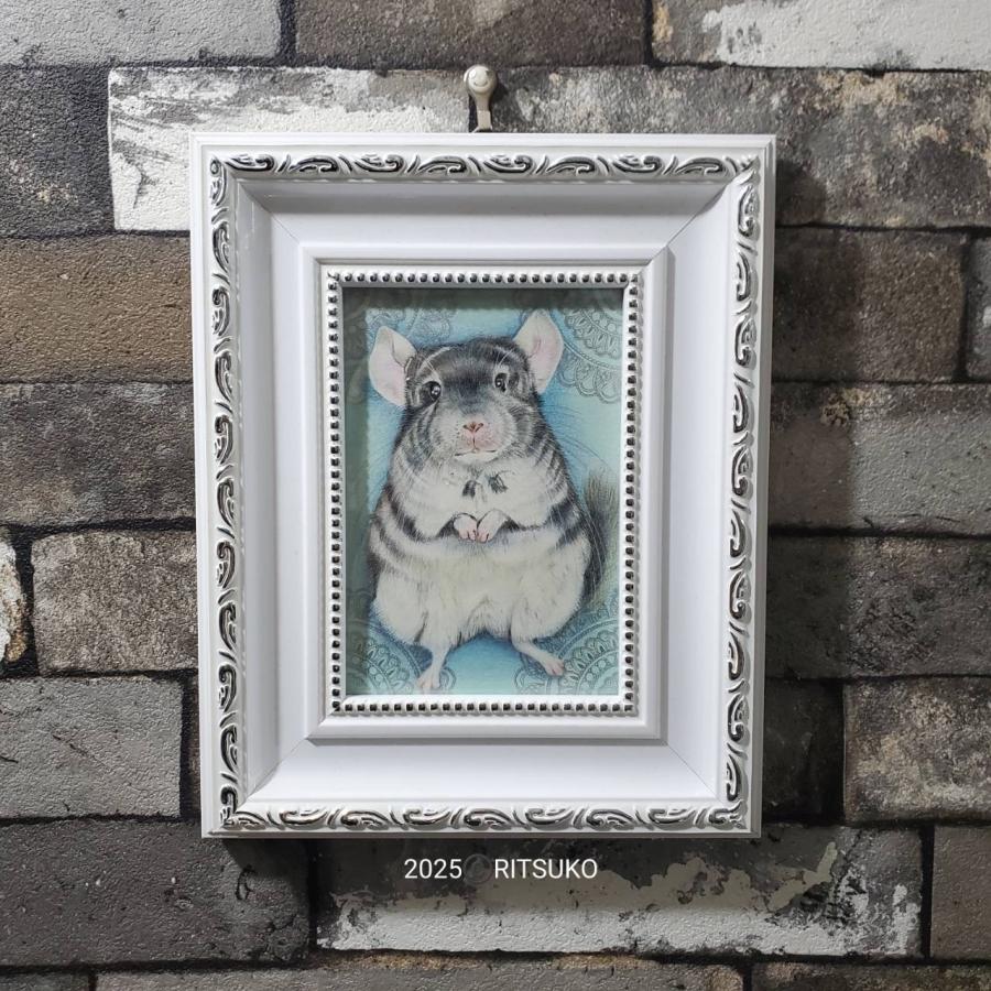 原画 1点もの ボールペン画 日本人作家 色鉛筆画 絵画 絵 アート 額