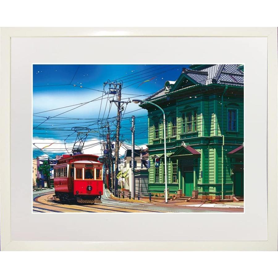 希少 新品 鈴木英人 現代アート 額装付き 壁掛け 絵画 インテリア 絵