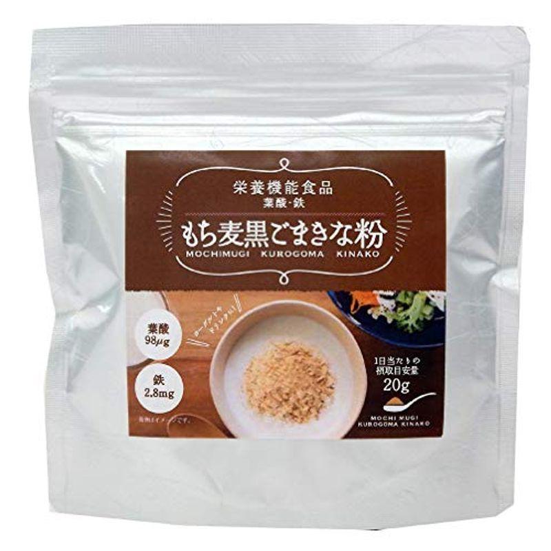 タクセイ 日本最大の もち麦黒ごまきな粉 150g 代引き手数料無料 ×4袋