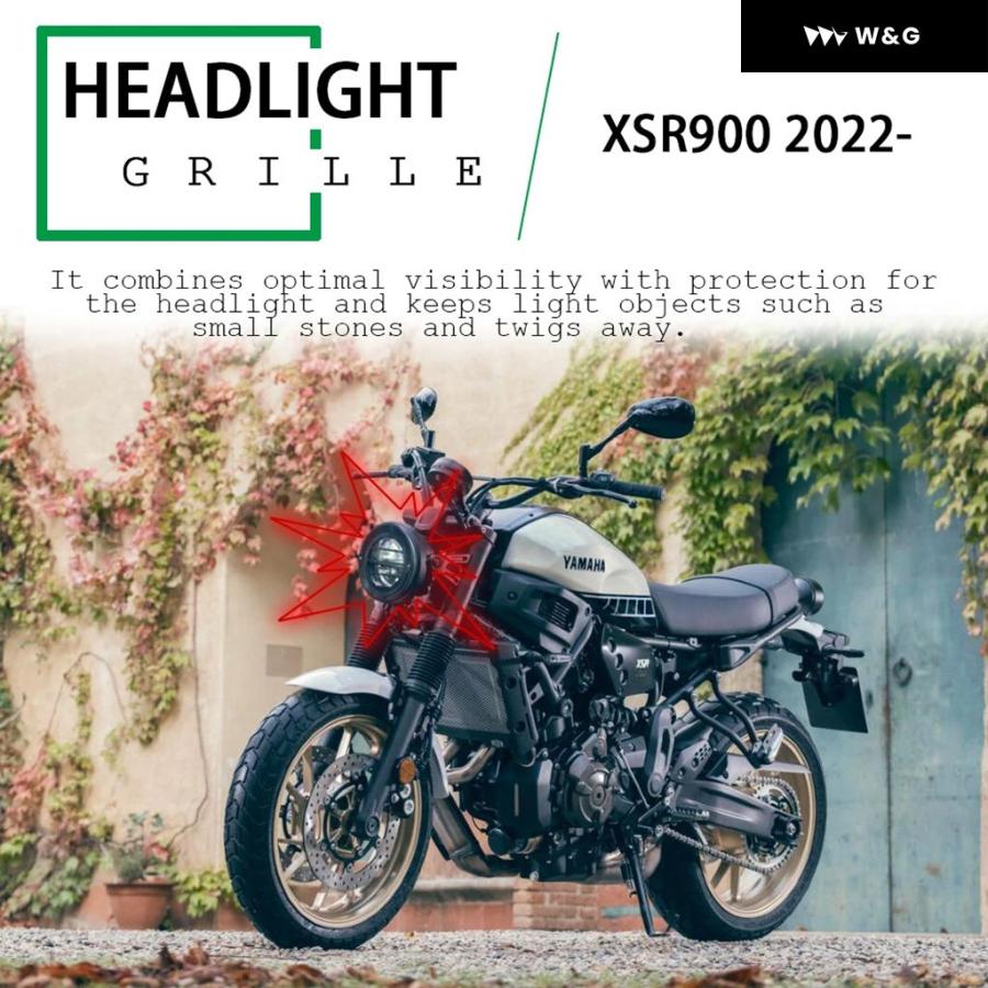 並行輸入品 ヤマハ XSR 900 XSR900 ヘッドライト ガード オートバイ
