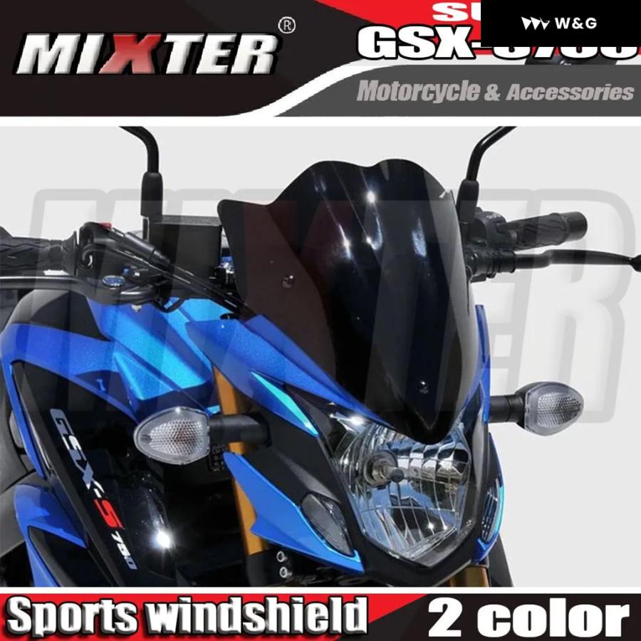 並行輸入品 オートバイ バイク スポーツツーリングウインドシールド ウインドスクリーン バイザー バイザー デフレクター スズキ GSX-S750 GSXS750 '17-'2_3