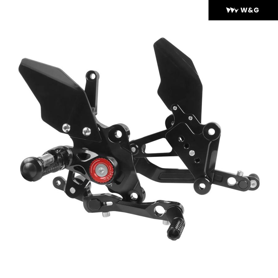 並行輸入品 スズキ ハヤブサ GSX1300R GSX X1300 R 2021-2024 フットペグ リアセット フットペグ ペダル フットレスト ヒールウィング アジャスター リアセ_6