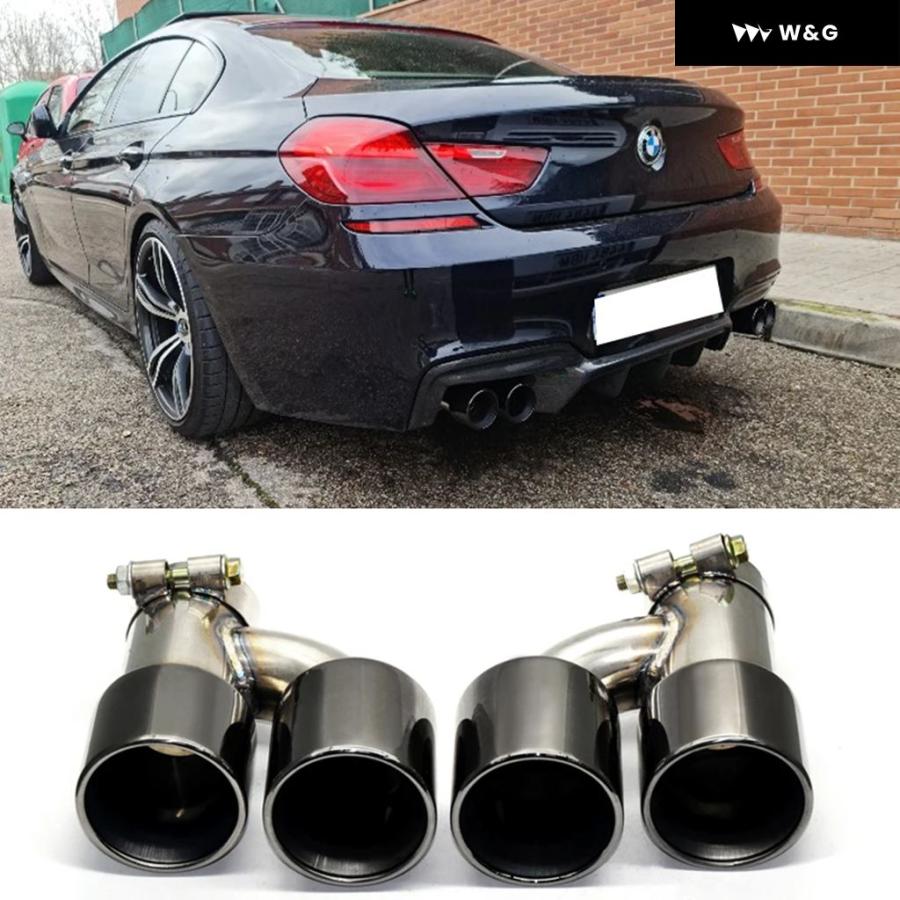 並行輸入品 車用マフラー BMW 640I 535I マフラーチップ デュアル