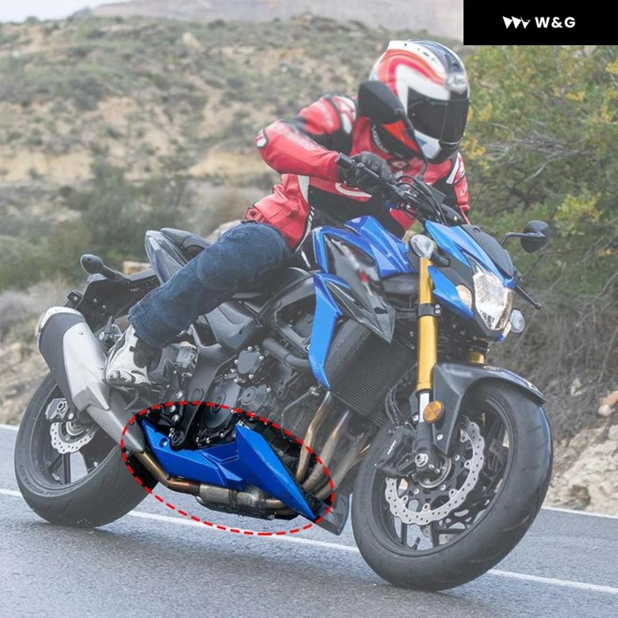 並行輸入品  GSXS 750 オートバイ バイク ベリーパン エンジン サイドカバー アンダー パネル ABS フェアリング アの画像