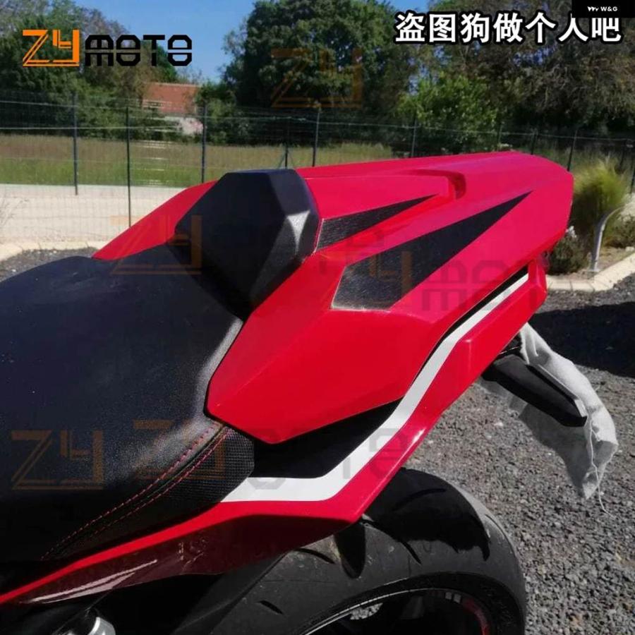 並行輸入品リア フェアリング シートカウル ホンダ CBR650R CB650R CB CBR650 CB650 2019 2020 バイク パッセンジャーカバー ブラック レッドの画像