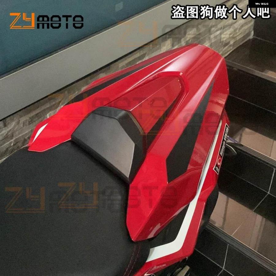 並行輸入品リア フェアリング シートカウル ホンダ CBR650R CB650R CB CBR650 CB650 2019 2020 バイク パッセンジャーカバー ブラック レッドの画像