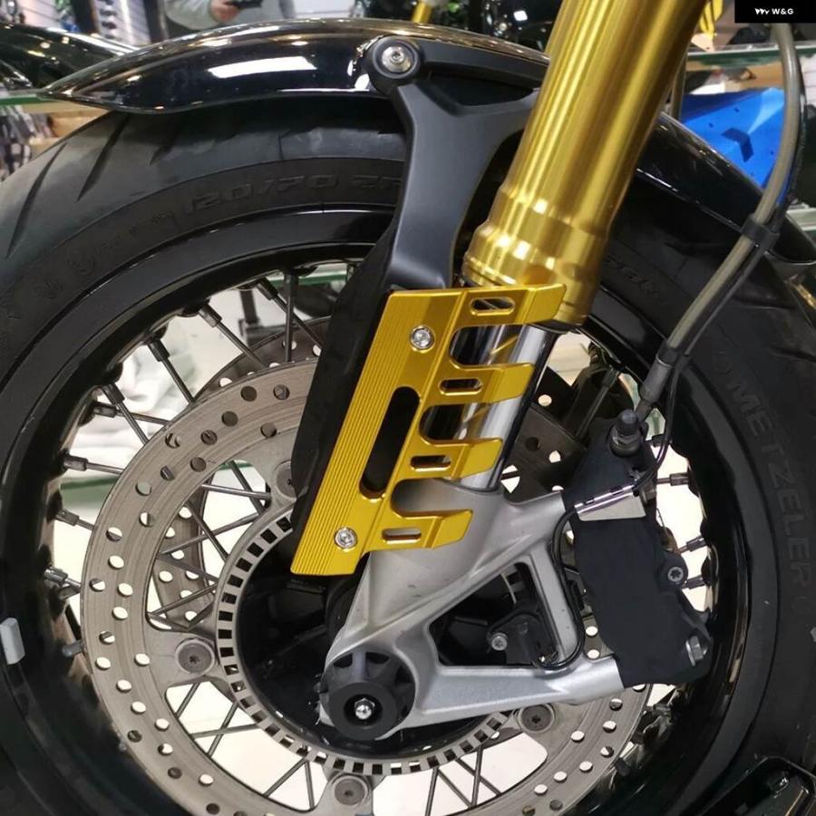 並行輸入品バイク フロントフェンダー スライダー ガード ヤマハ MT09 MT10 R1 R6 ホンダ CBR600の画像