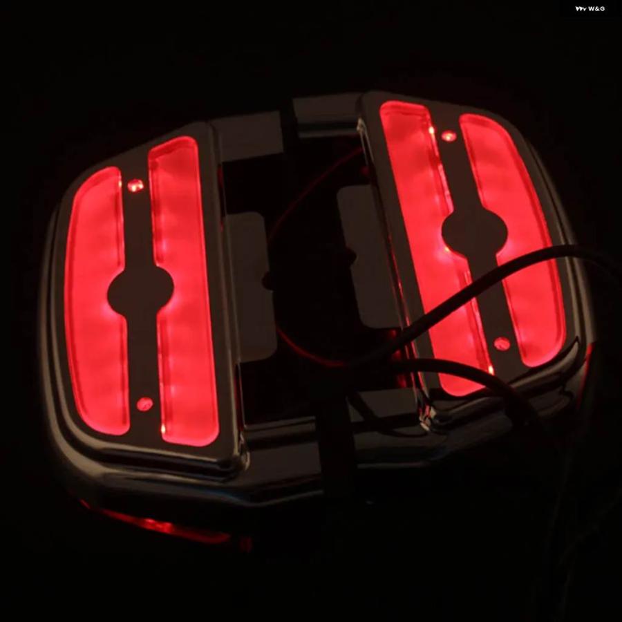並行輸入品LEDランプ バイク リア フットレスト ケース フットボード