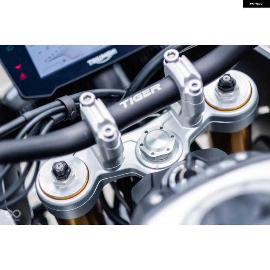 並行輸入品トライアンフ タイガー 900 GT プロ ロー ラリー タイガー900 タイガー850 アクセサリー タイガー850 スポーツ ハンドルバー ライザーの画像