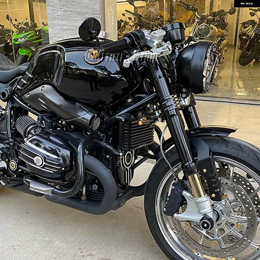 並行輸入品BMW RNINET RNINET R NINET R NINE T NINET R9T バイク ミラー アルミ ハンドルバー エンド バックミラー サイドミラー アクセサリーの画像