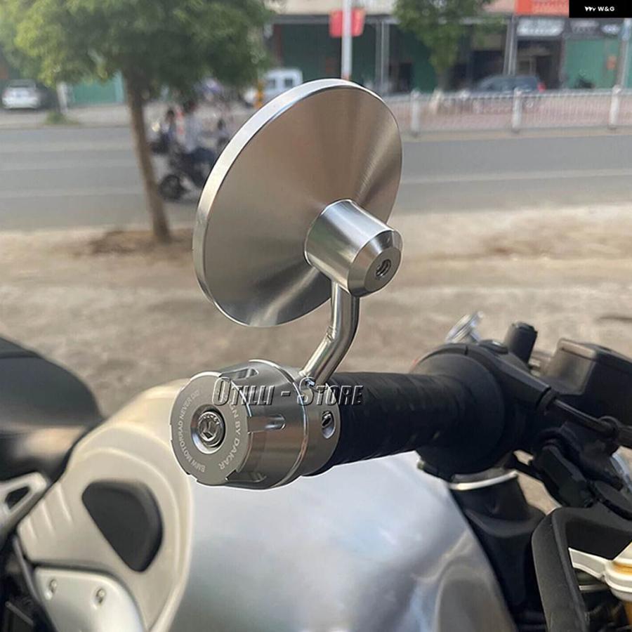 並行輸入品BMW RNINET RNINET R NINET R NINE T NINET R9T バイク ミラー アルミ ハンドルバー エンド バックミラー サイドミラー アクセサリーの画像