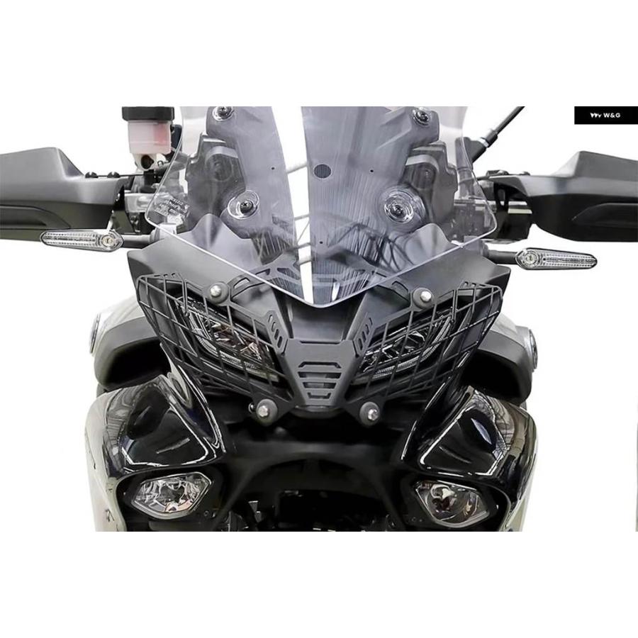 並行輸入品バイク パーツ フロント ヘッドライト グリル ランプガードカバー ネット プロテクター ヤマハ TRACER GT9 GT900 900GT 2022 2023 TRACER900の画像