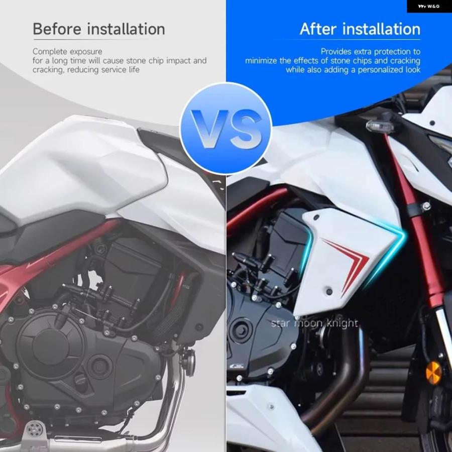 並行輸入品バイク サイド パネル フェアリング カバー ラジエーター チーク 装飾 プレート ホンダ CB750 ホーネット 750 2022- アクセサリーの画像