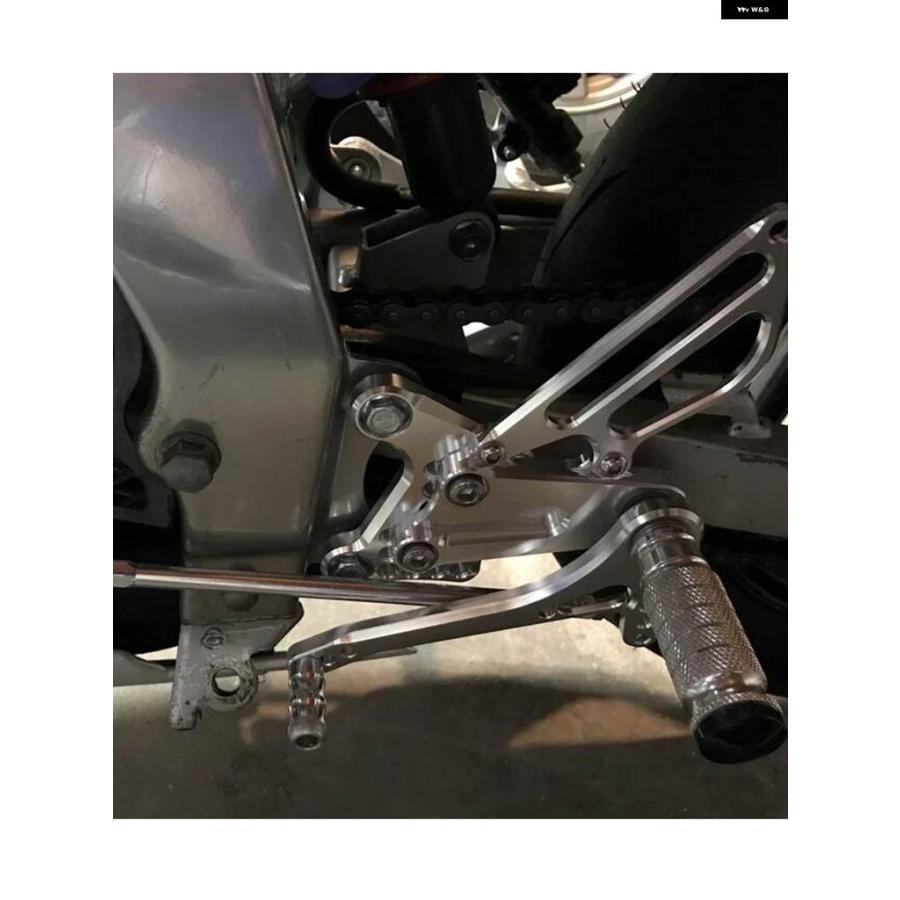 並行輸入品ホンダ NSF100 NSF 100 NSR50 2004 - 08-2025 CNC オートバイ リアセット フットレスト フットペグ フットペダル リアセット_2