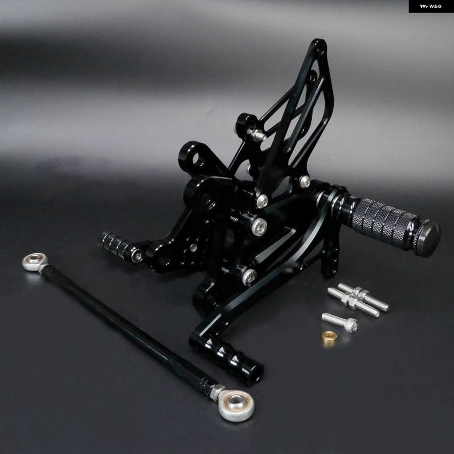 並行輸入品ホンダ NSF100 NSF 100 NSR50 2004 - 08-2025 CNC オートバイ リアセット フットレスト フットペグ フットペダル リアセット_6