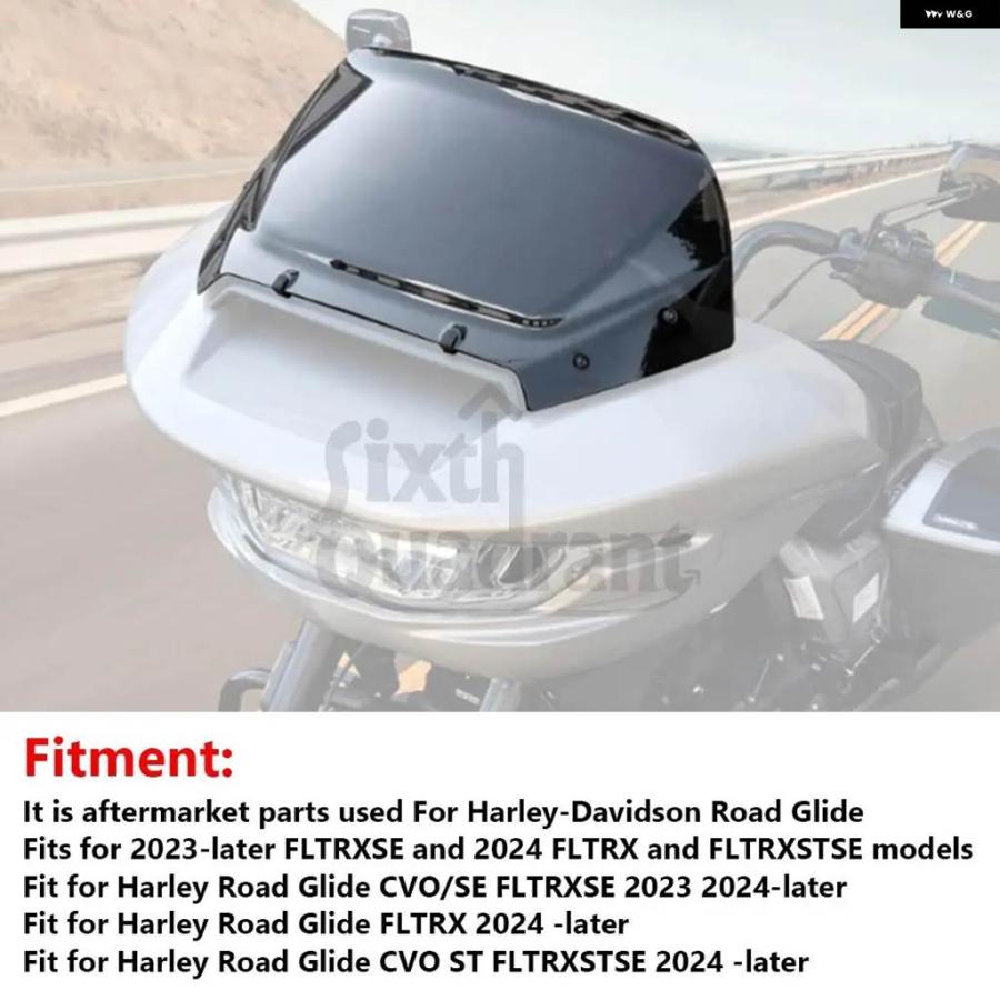 並行輸入品オートバイ フェアリング 風防スプリッター 風防デフレクター ハーレー ツーリング ロードグライド FLTRXSE FLTRX FLTRXSTSE 23 24以降の画像