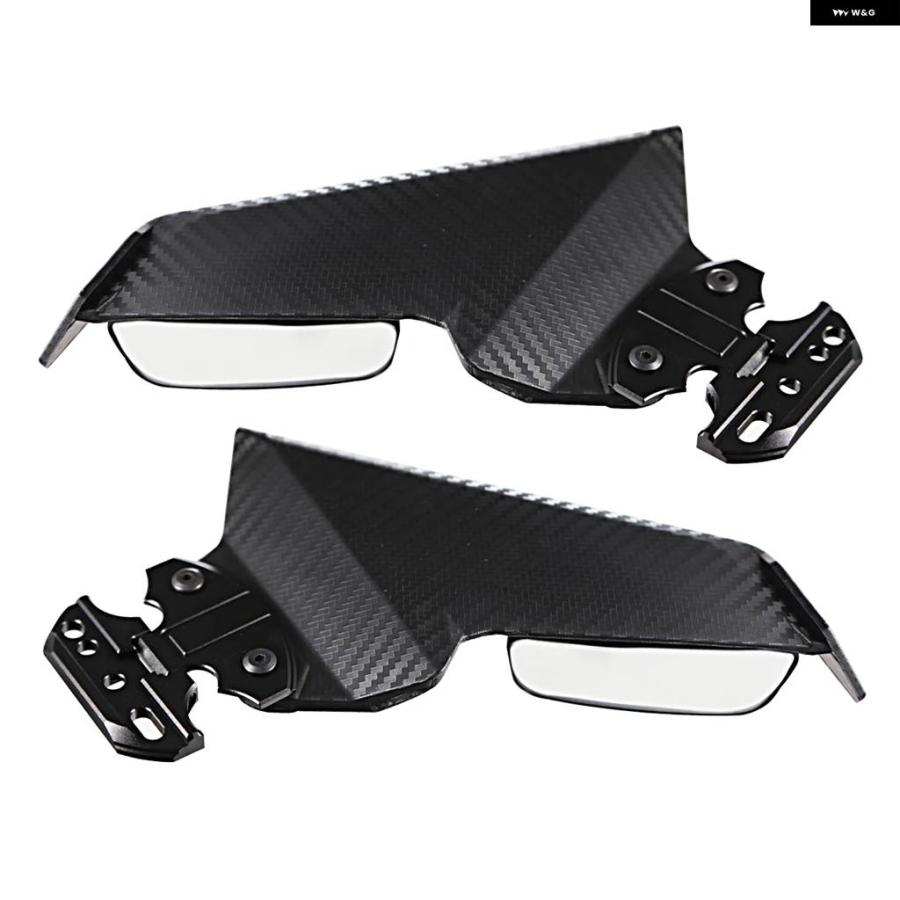 並行輸入品 バイク 調整可能LEDサイドウィングスポイラー フェアリング リアビューミラー 付き ホンダ CBR650R CF450SR
