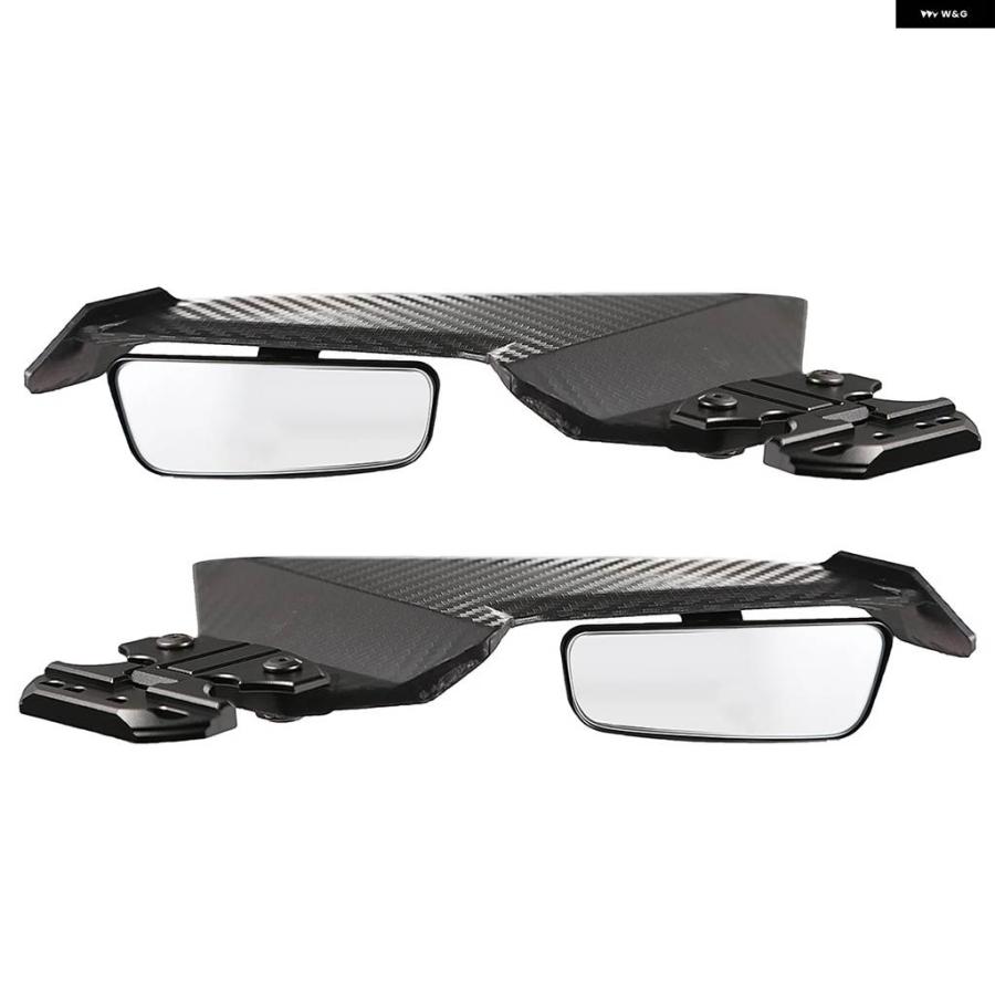 並行輸入品 バイク 調整可能LEDサイドウィングスポイラー フェアリング リアビューミラー 付き ホンダ CBR650R CF450SR