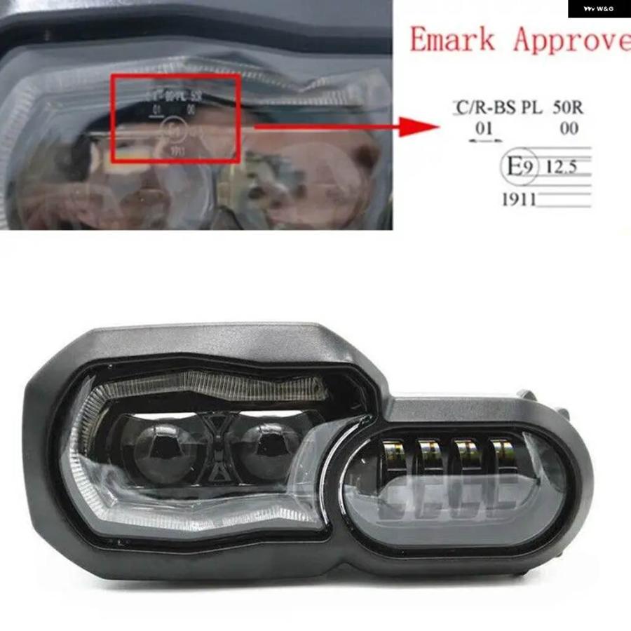 並行輸入品LED ヘッドライト DRL ヘッドランプ プロジェクター BMW F800GS F650GS F700GS ADV F800Rの画像